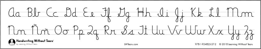 Cursive Alphabet Desk Strips   Handwriting Without Tears Cursive B  HD Png DownloadTransparent PNG