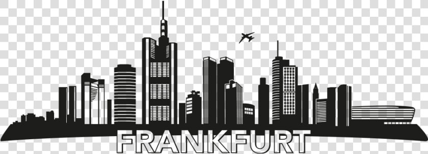 Skyline Plaza Frankfurt Wall Decal Metropolis   Frankfurt Skyline Transparent Background  HD Png DownloadTransparent PNG