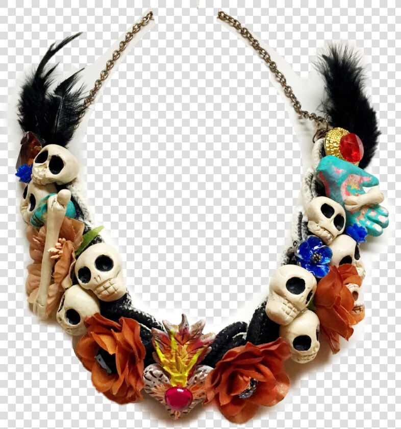  fridakahlo  frida  skull  fridaskull  art  unibrow   Frida Kahlo Inspired Necklace  HD Png DownloadTransparent PNG