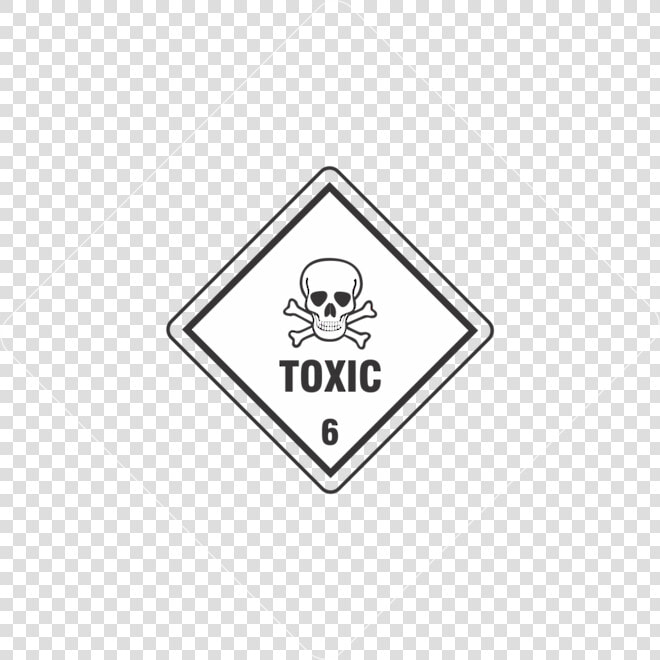 Class 6 Dangerous Goods Label  HD Png DownloadTransparent PNG