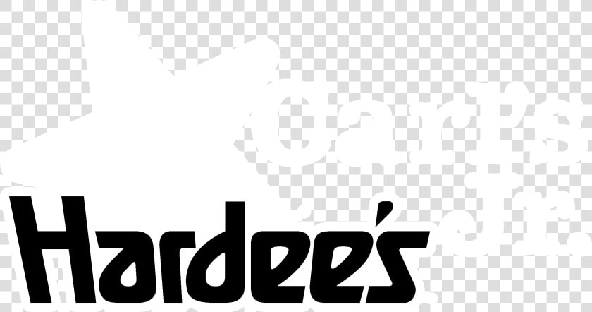 Carls Jr Hardees Logo Black And White   Hardee  39 s  HD Png DownloadTransparent PNG