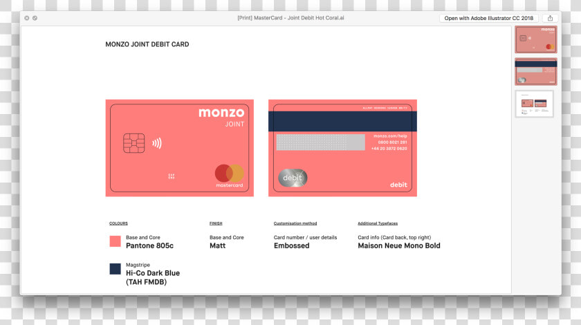 Monzo Joint Account Cards  HD Png DownloadTransparent PNG