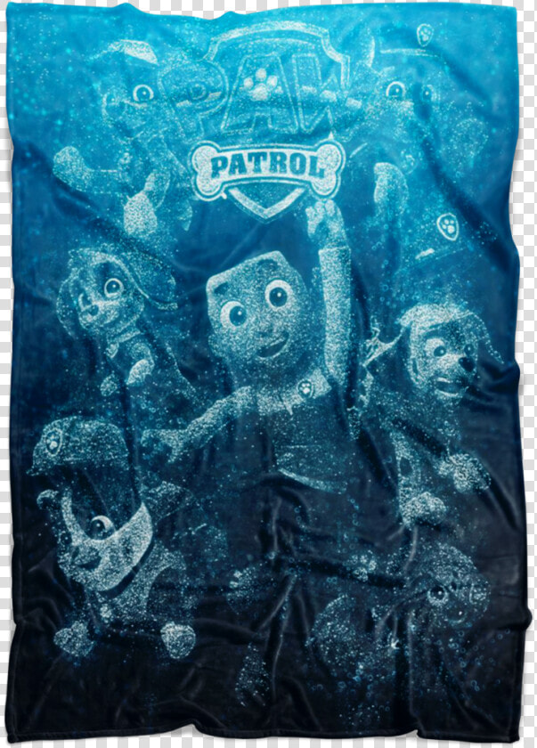 Paw Patrol Fleece Blanket Bubbles Blue Blanket   Paw Patrol  HD Png DownloadTransparent PNG