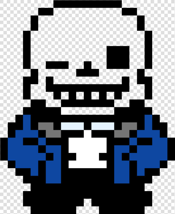 Pixel Art Undertale Sans   Transparent Cartoons   Sans The Skeleton Pixel  HD Png DownloadTransparent PNG