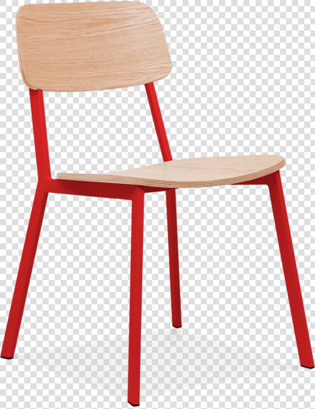 Cult Design Hipster Chair Red With Oak Veneer Back   Furniture  HD Png DownloadTransparent PNG