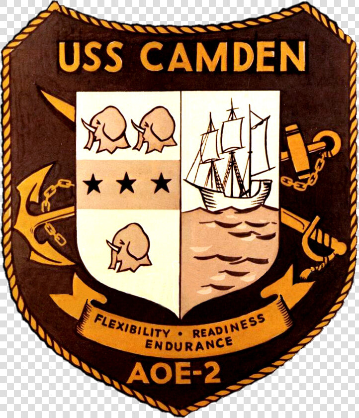 Uss Camden Insignia  1967   Uss Camden  aoe 2   HD Png DownloadTransparent PNG