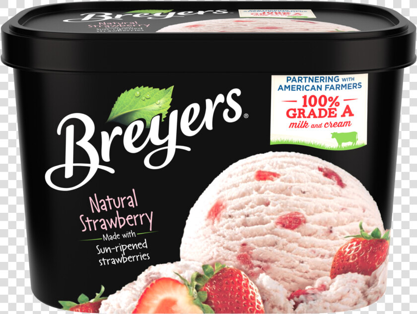 Soy Ice Cream   Breyers Strawberry Ice Cream  HD Png DownloadTransparent PNG