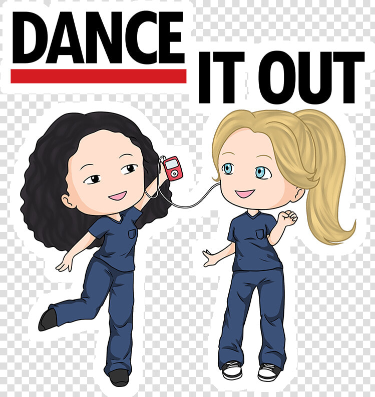 Cast Adesivo Dance It Out   Dance It Out Grey  39 s Anatomy  HD Png DownloadTransparent PNG