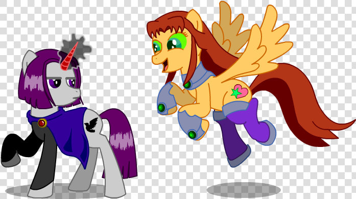 My Little Titans By Montecreations On Deviantart   Teen Titans Go Starfire Mlp  HD Png DownloadTransparent PNG