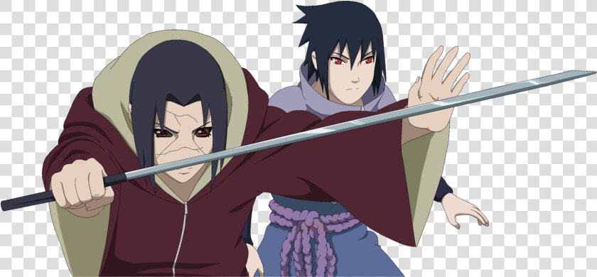 Itasasu Images Itachi And Sasuke Lineart Colored Hd   Sasuke And Itachi Png  Transparent PngTransparent PNG