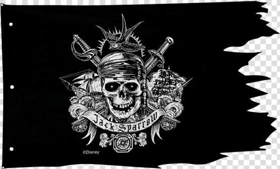 Jack Sparrow Jolly Roger Pirate Flag Davy Jones   Pirate Flag  HD Png DownloadTransparent PNG