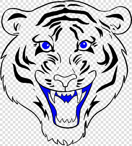 Drawing Tigers Open Mouth   Tiger Drawing Face  HD Png DownloadTransparent PNG