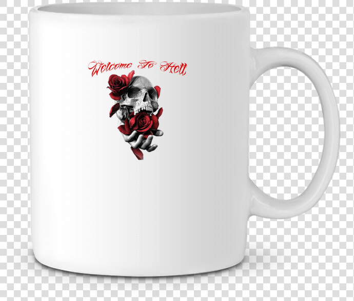 Mug En Céramique Skull Roses Par Jorrie   Mug  HD Png DownloadTransparent PNG