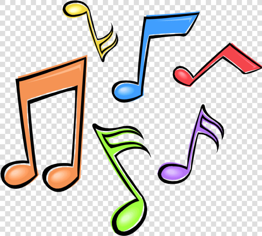 Music Clipart Clear Background   Colorful Music Note Clipart  HD Png DownloadTransparent PNG