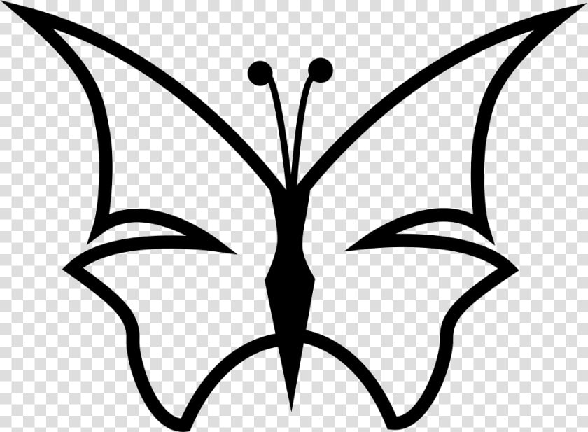 Sharpen Butterfly Outline Shape  HD Png DownloadTransparent PNG