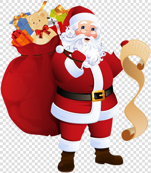 Saint Nicholas Png Free Download   Cartoon Santa Claus Father Christmas  Transparent PngTransparent PNG