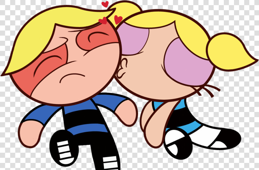  bubblesxboomer  bubbles  boomer  cute  kissing  kiss   Powerpuff Girls Bubbles Boyfriend  HD Png DownloadTransparent PNG