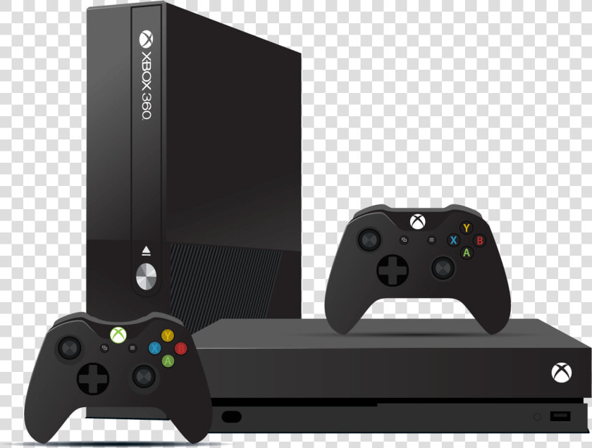 Xbox One And Xbox 360 Consoles And Controllers   Game Controller  HD Png DownloadTransparent PNG