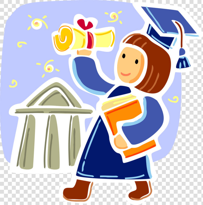 Vector Illustration Of High School  College And University   Accomplishment Clipart  HD Png DownloadTransparent PNG