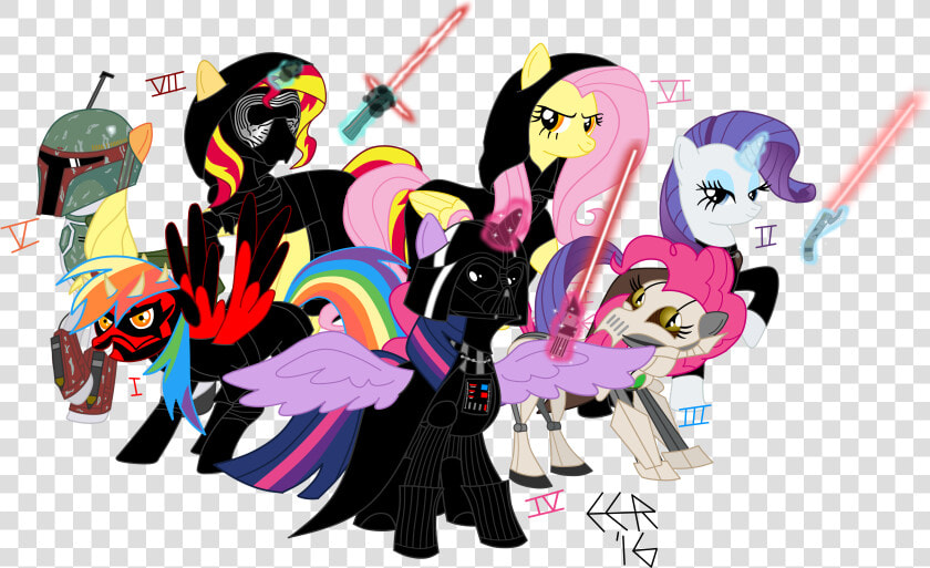 Alicorn Applejack Artist   General Grievous And Darth Tyranus  HD Png DownloadTransparent PNG