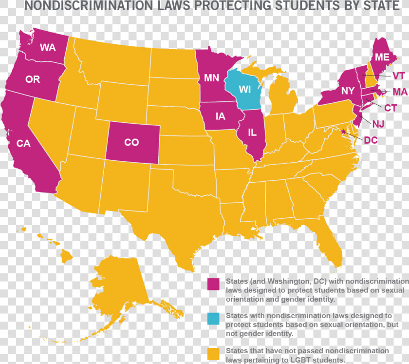 South America Map Bully 33 States Don T Protect Lgbt   Compact Nursing States 2019  HD Png DownloadTransparent PNG