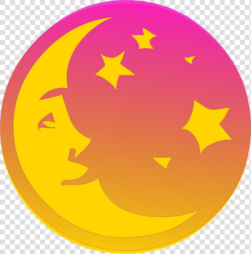 Moon Face And Stars Transparent Png Image   Moon Smiling Png  Png DownloadTransparent PNG