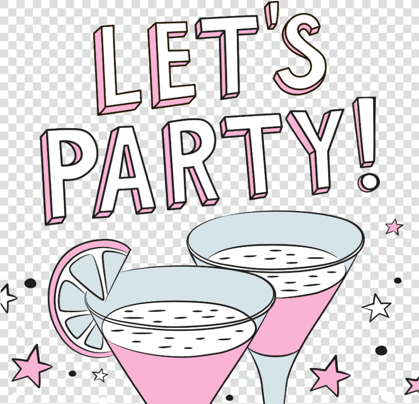  mq  pink  drinks  party  words  word   Party Time In Words  HD Png DownloadTransparent PNG