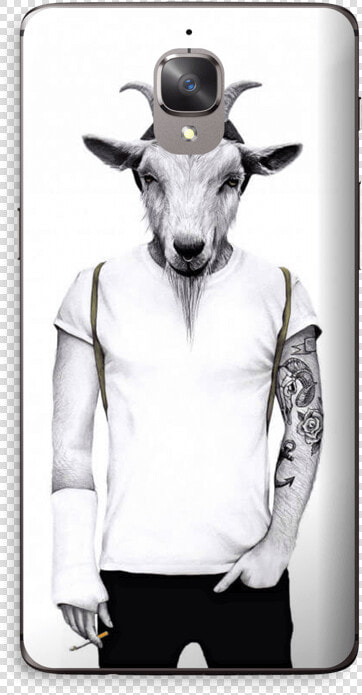 Hipster Goat Skin Oneplus 3t   Sanna Wieslander Goat  HD Png DownloadTransparent PNG