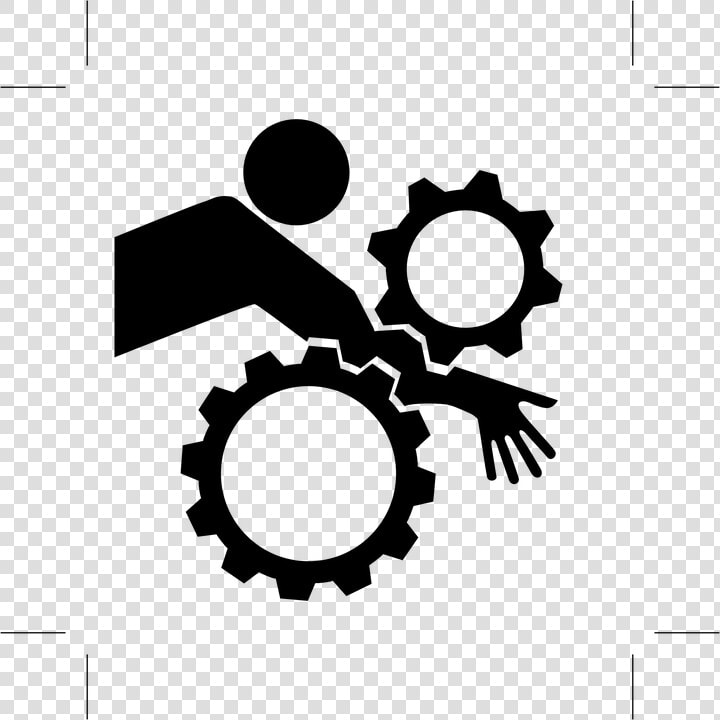 Gears  Injury  Warning  Attention  Black  Sign  Symbol   Inclusive Leadership  HD Png DownloadTransparent PNG