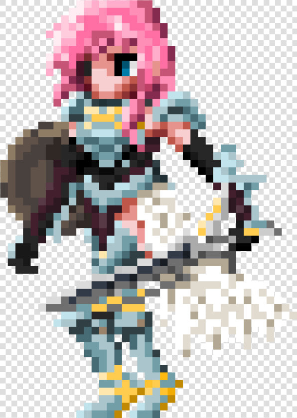 I Hope It S Not Too Messy  It S Very Hard To Make Details   Final Fantasy Lightning Sprite  HD Png DownloadTransparent PNG