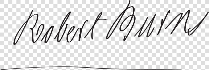 Robert Burns Signature  HD Png DownloadTransparent PNG