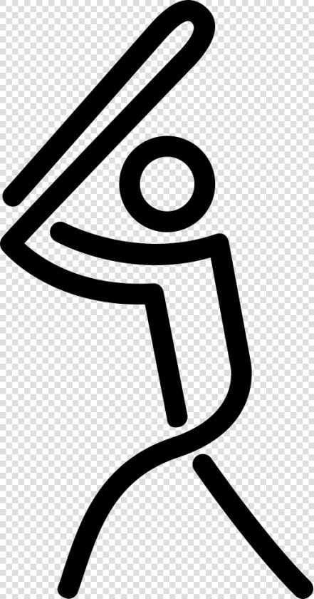 Baseball Player Playing Stick Man   Stick Figure Playing Baseball  HD Png DownloadTransparent PNG