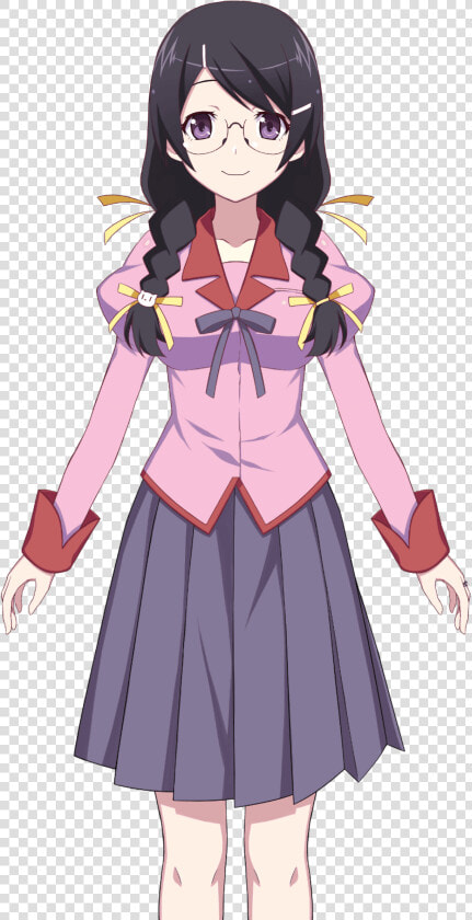 Tsubasa Hanekawa Png  Transparent PngTransparent PNG