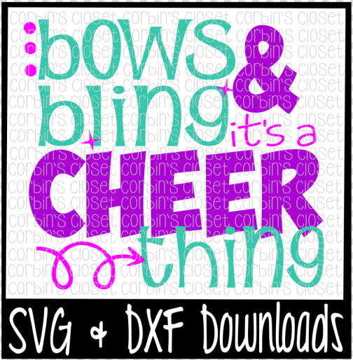 Free Cheer Svg   Bows And Bling It S A Cheer Thing   Bows And Bling Its A Cheer Thing Free Svg File  HD Png DownloadTransparent PNG