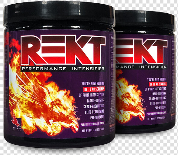 Two Tubs Of Rekt Preworkout Performance Optimizer  HD Png DownloadTransparent PNG