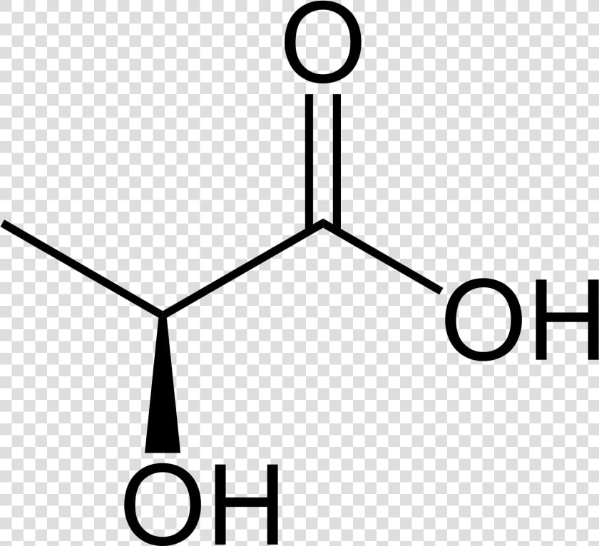 Lactic Acid Structural Formula  HD Png DownloadTransparent PNG