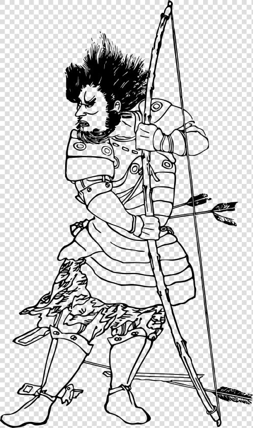 Ancient Archer Big Image   Ancient Japan Png  Transparent PngTransparent PNG