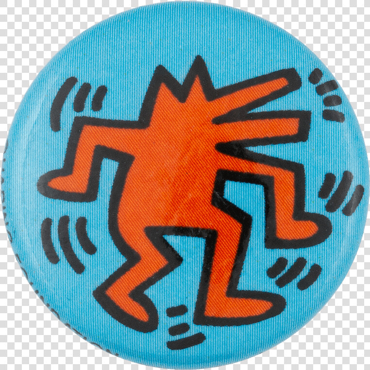 Keith Haring Dancing Barking Dog Art Button Museum   Keith Haring Dog Art  HD Png DownloadTransparent PNG