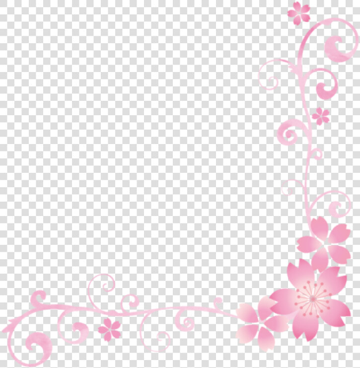 Clip Art Molduras Flores Png   Flower Frame Pink Png  Transparent PngTransparent PNG