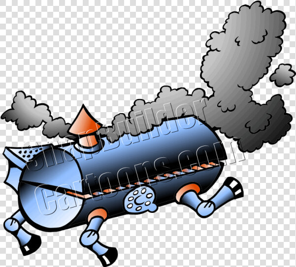 Bbq Pig Cartoon   Pig Barbecue Cartoon  HD Png DownloadTransparent PNG