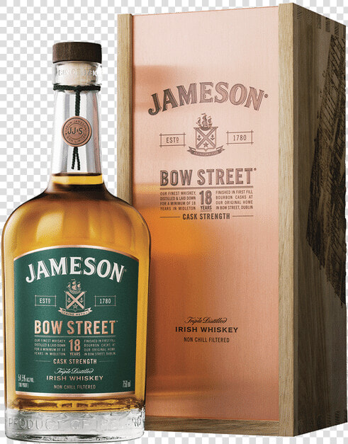 Jameson Bow Street 18yr Irish Whiskey   Jameson Bow Street 18  HD Png DownloadTransparent PNG