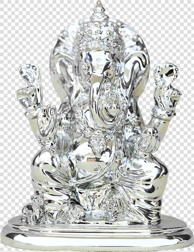 Shri Ganesh Ji With Stand silver Plated online Gifts  HD Png DownloadTransparent PNG