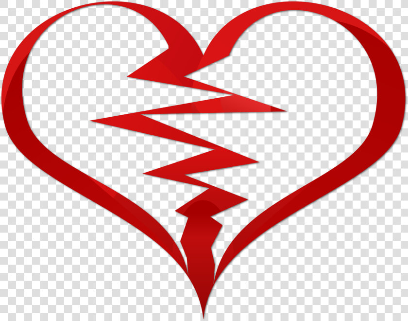 Broken Heart  Love  Loss  Heartbroken  Heartbreak   Red Broken Heart  HD Png DownloadTransparent PNG