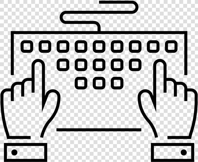 Keyboard Clipart Icon   Hands On Keyboard Icon  HD Png DownloadTransparent PNG