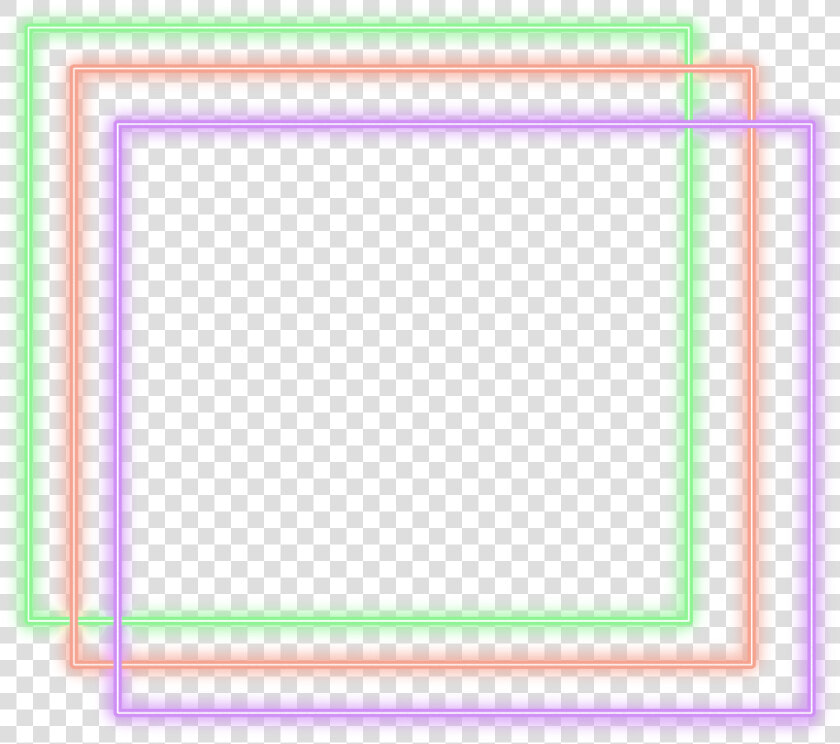 Transparent Neon Square Png   Color Frame Neon Png  Png DownloadTransparent PNG