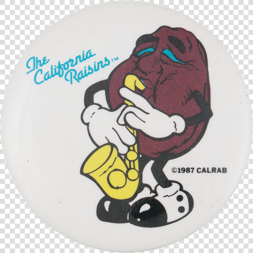 The California Raisins Saxophoneadvertising Button   California Raisin Playing Saxophone  HD Png DownloadTransparent PNG