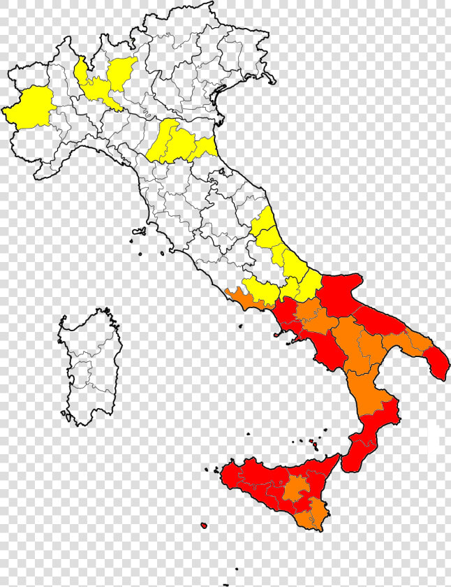 Italy Crime Rate Map  HD Png DownloadTransparent PNG