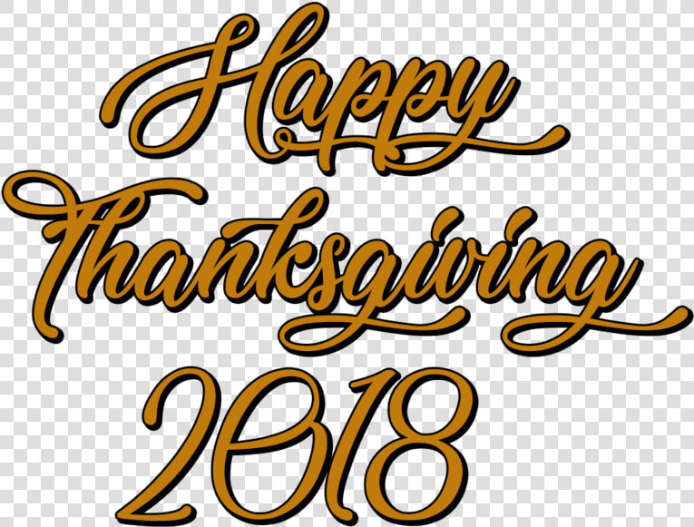 Happy Thanksgiving 2018 Handwritten Text  HD Png DownloadTransparent PNG