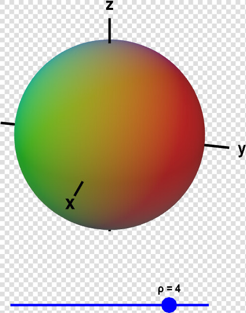 Surfaces Of Constant   ho  In Spherical Coordinates   Sphere  HD Png DownloadTransparent PNG