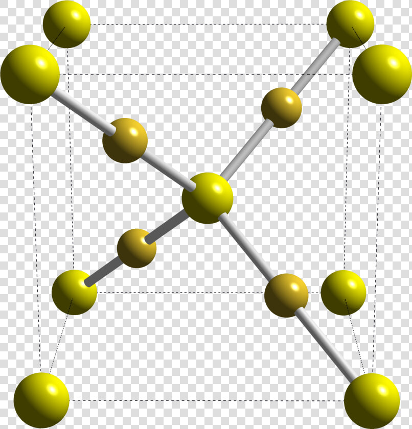 Gold Sulfide Xtal 1995 Unit Cell Cm 3d Balls   Gold Au Chemical Formula  HD Png DownloadTransparent PNG